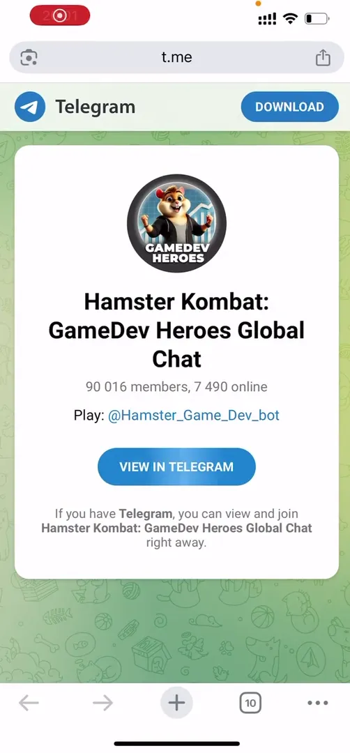 Официальный Telegram-чат сообщества Hamster Kombat: GameDev