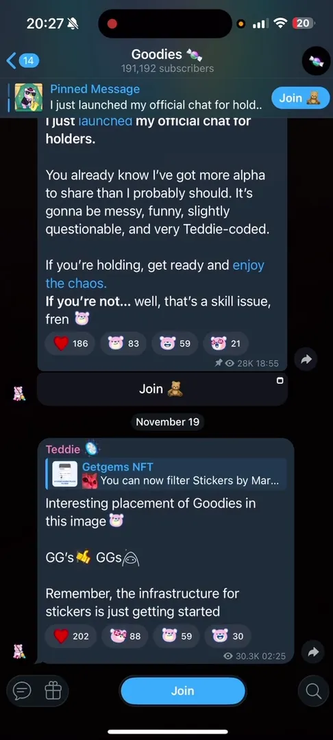 Официальный Telegram-канал проекта Goodies