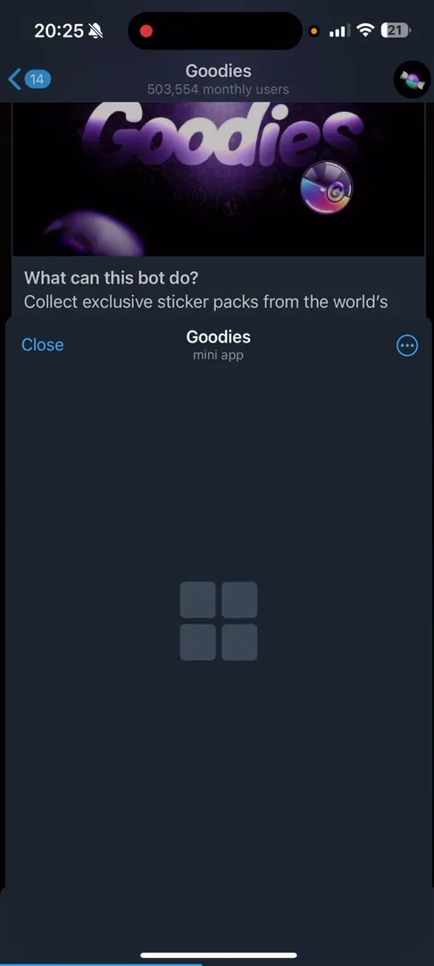 Экран приветствия и онбординг в приложении Goodies