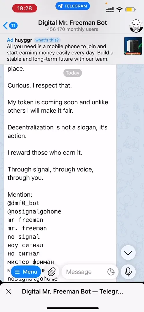 Message about upcoming token release and fairness principles