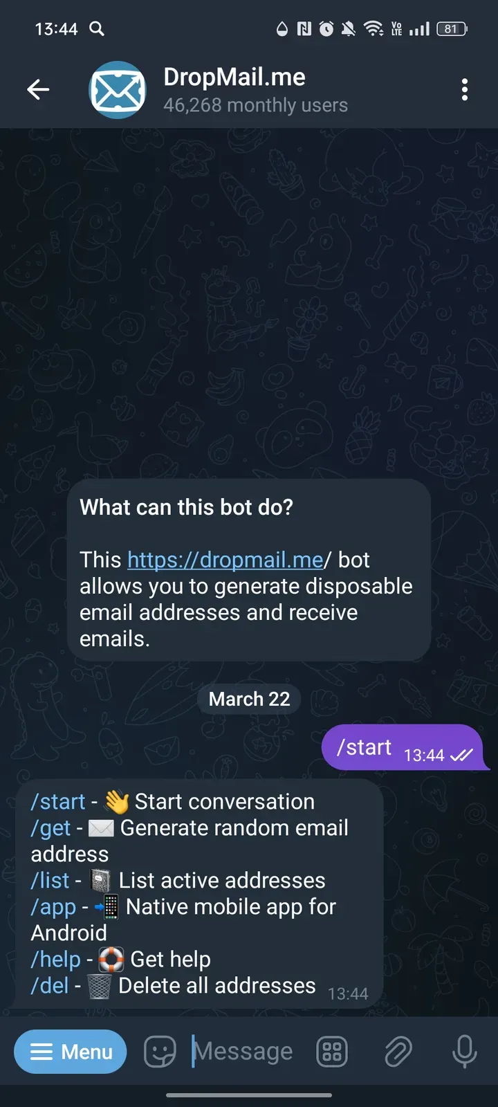 dropmailbot