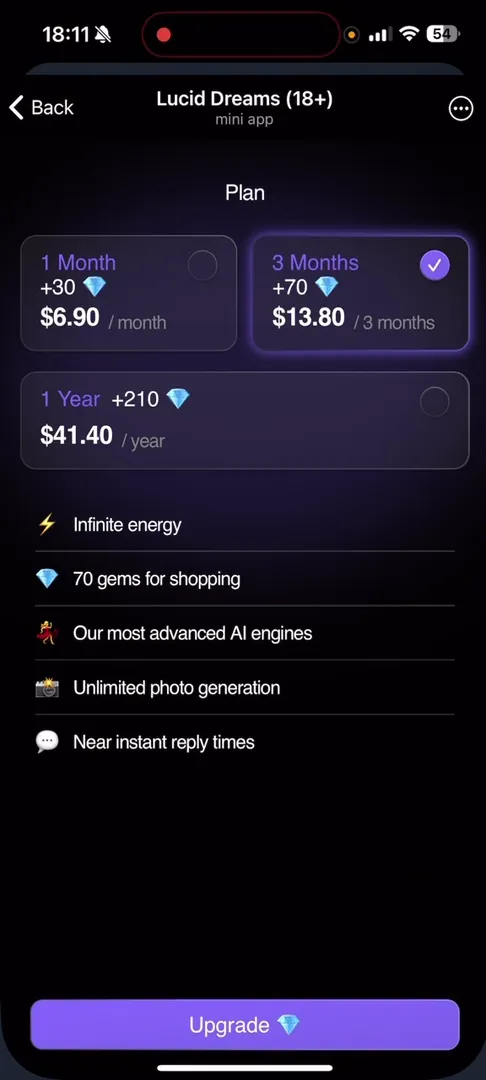 Тарифные планы и преимущества подписки в Lucid Dreams